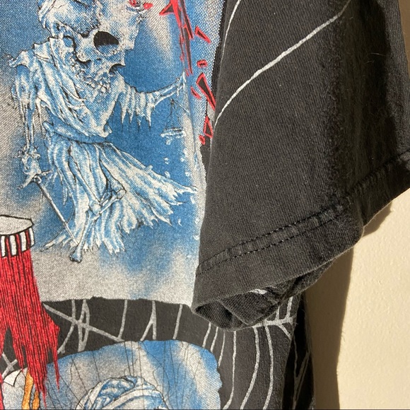 Vintage 1992 Metallica Damage Inc. Pushead Design All Over Print AOP Shirt - Picture 6 of 8
